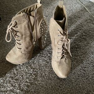 Platform Spike heeled boots